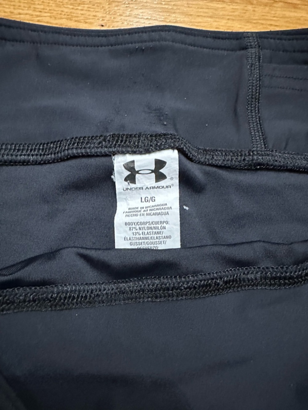 Under Armour Black High-Rise Performance Bike Shorts size large - Picture 4 of 4